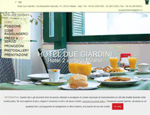 Tablet Screenshot of hotelduegiardini.it